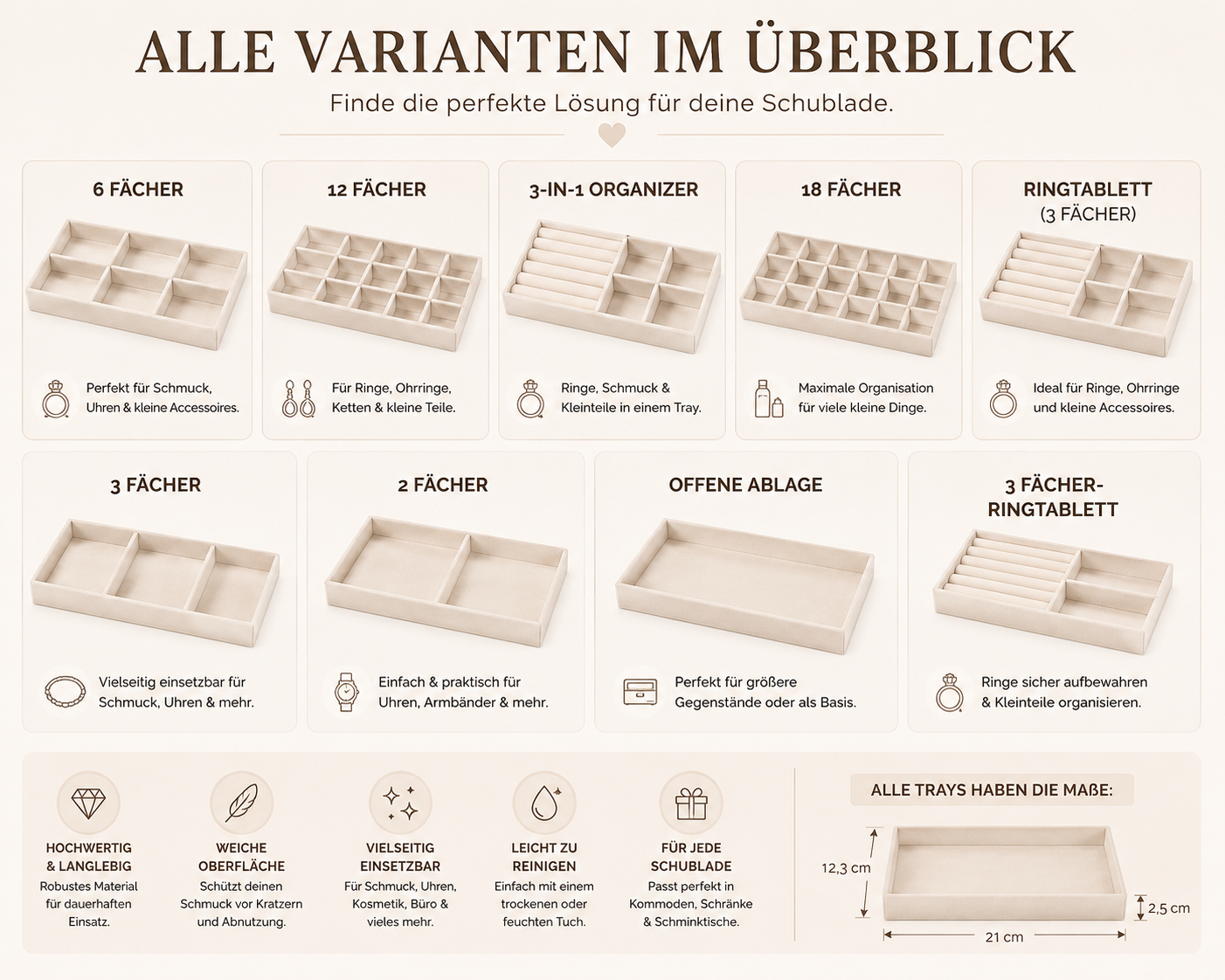 VeloTray - Schubladen-Organizer